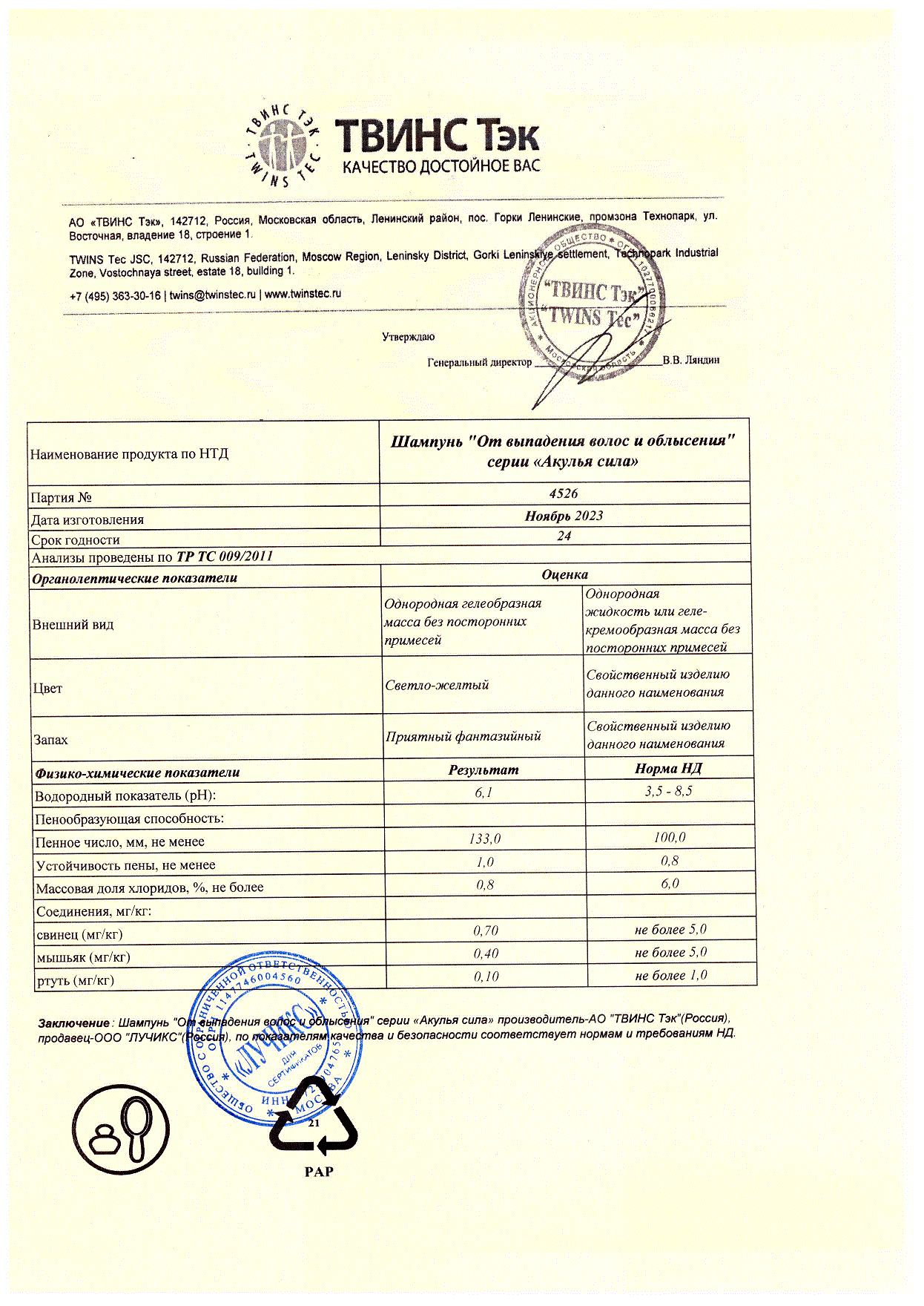 Паспорт №112023